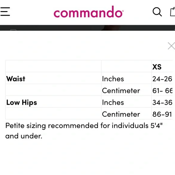 Commando Black Faux Leather Leggings Black Ankle Length Petite Small Textured - Picture 11 of 12